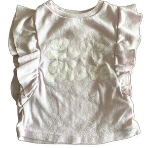 Grayson Mini Pink Love Flutter Top Girls' 12 Months